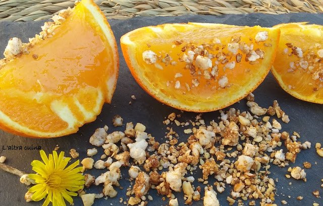 Gelatina de naranja con agar-agar ETIQUETA